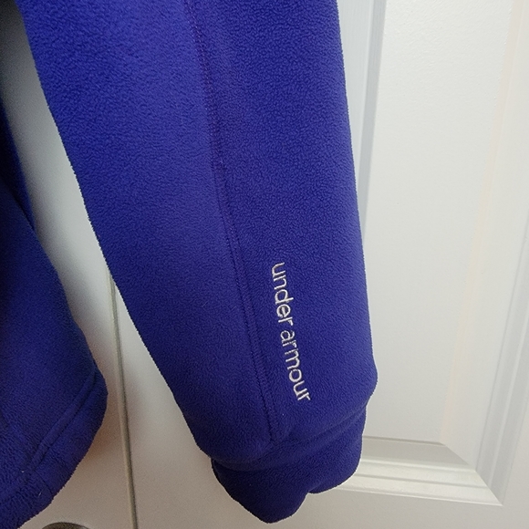 Under Armour Fleece‎ Sherpa Zip-Up Jacket Purple Women's Large - Picture 3 of 9
